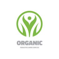 Organic - vector concept sign