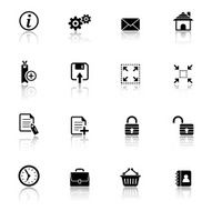 Web Black &amp; White Icons Set N6