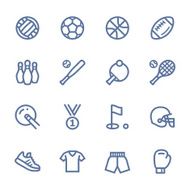 Sport line icons