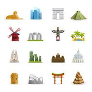 Color Icons - Travel Monuments