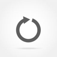arrow in a circle icon