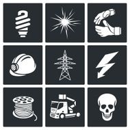 Electrical Company Icons set