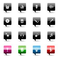 Musical party Icon set