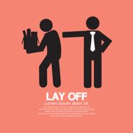Lay Off Graphic Vector Illustration