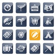 Vacation & tourism icons