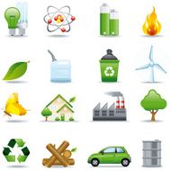 Icon Set Ecology and Power