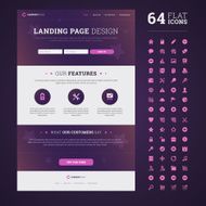 One page design landing page