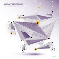 3D polygonal geometric vector abstract background