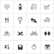 Health &amp; Fitness Icons &mdash; Inky Series N2