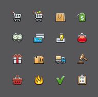 Shopping Icons N72