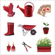 Set of garden tools
