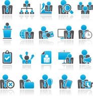 human resource and business icons
