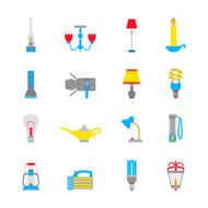 Flashlight and Lamps Icons