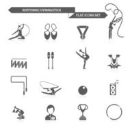 Gymnastics Icons Set