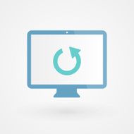 Desktop and refresh icon