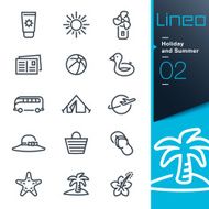 Lineo - Holiday and Summer outline icons N4