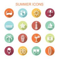 summer long shadow icons