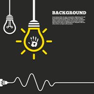 Hand print sign icon Stop symbol