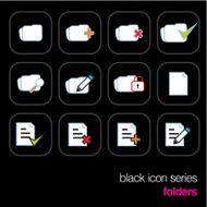 Black Icon Series - Folders