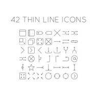 Thin line icons N3