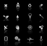 Science icon set N11