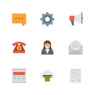 Flat design icons vector symbols for website N6
