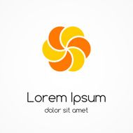 Circle logo template Abstract sign symbol N3