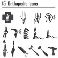 15 Orthopedic and spine symbol - vector illustration N3