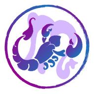 zodiac sign Scorpio watercolor N2