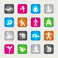 Multicolor Icons - Yoga