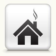 Square Button with House interface icon