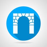 Flat vector icon for arch