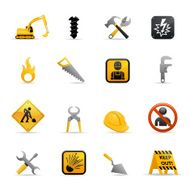 Color Web Icons - Construction