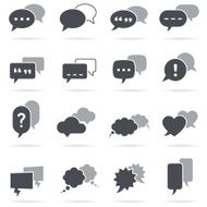 Gray Chat Bubbles