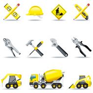 Icon set Industry and construction