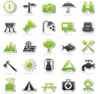 Camping and tourism icons N2