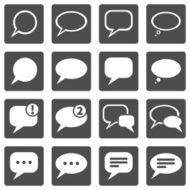 Vector Set of Bubbles Icons N3
