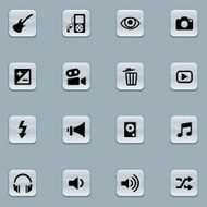Icon Set multimedia N4