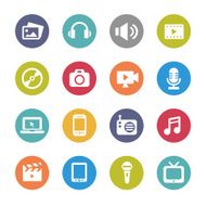 Multimedia Icons - Circle Series