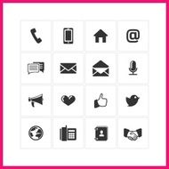 Communication icon set N21