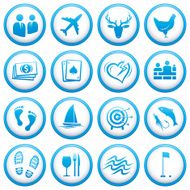 Round events and hospitality icons