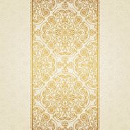 Vector floral border in Eastern style N3