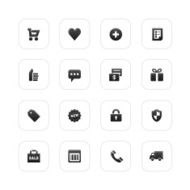 web icon set E - commerce