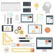 Flat design modern vector illustration icons set N2