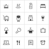 Hotel Icons &mdash; Inky Series