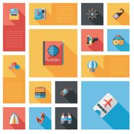 traveling flat ui background eps10