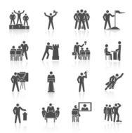 Leadership Icons Black