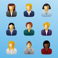 Business People Icon Set - Businesswoman