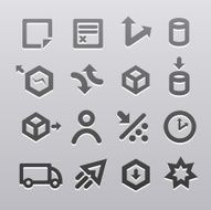 Recessed Shipping Icon Series