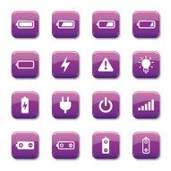 Battery &amp; Power icons Set